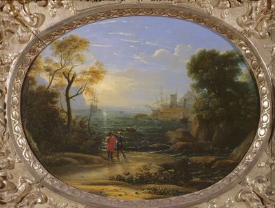 Coastal Landscape at Sunset by Claude Lorrain